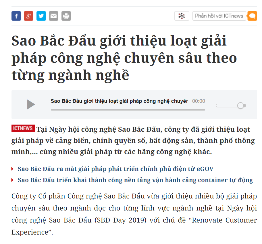 [ICT NEWS] Sao Bắc Đẩu giới thiệu loạt giải pháp công nghệ chuyên sâu theo từng ngành nghề