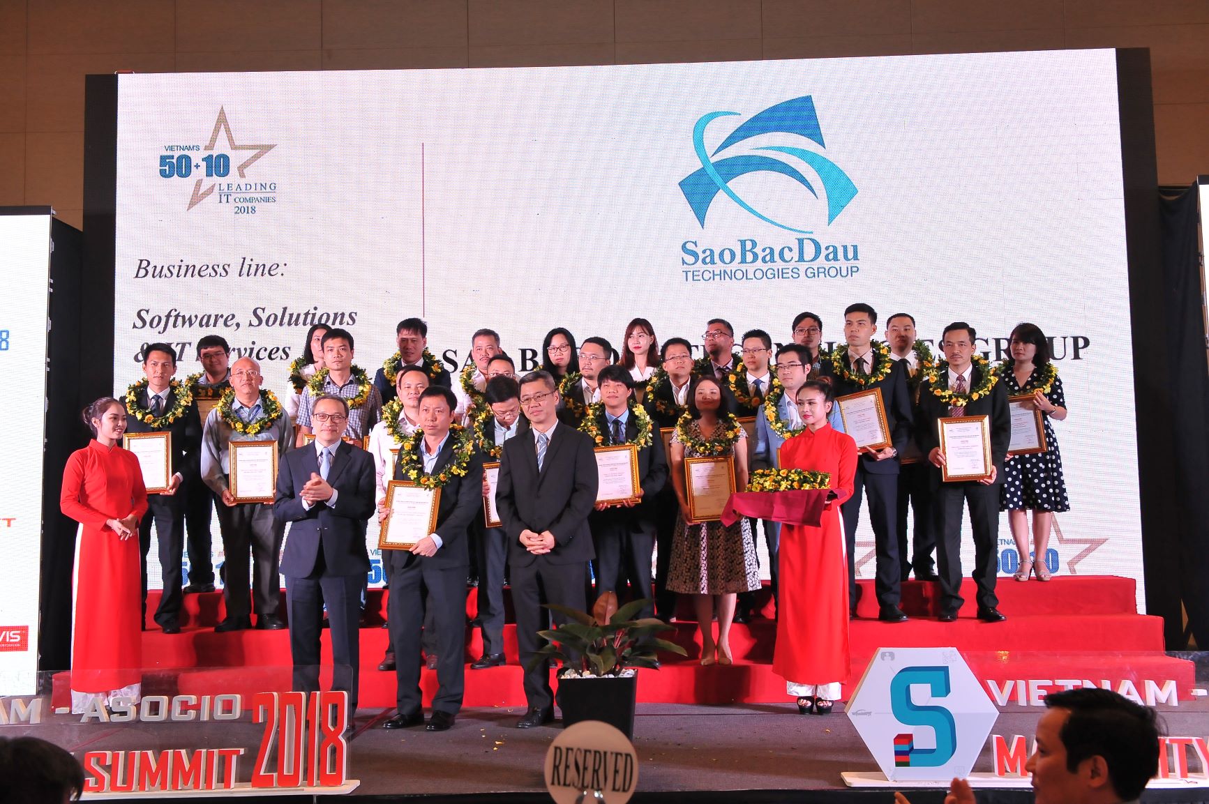 Chúc mừng Sao Bắc Đẩu nhận Giải Thưởng Top  50 Doanh Nghiệp CNTT lớn nhất Việt Nam 2018