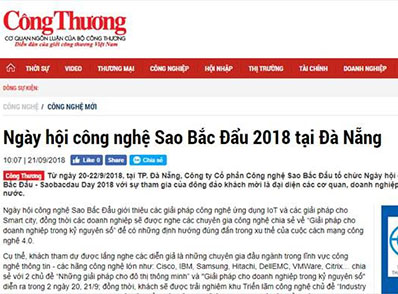 [Công Thương] Ngày hội công nghệ Sao Bắc Đẩu 2018 tại Đà Nẵng
