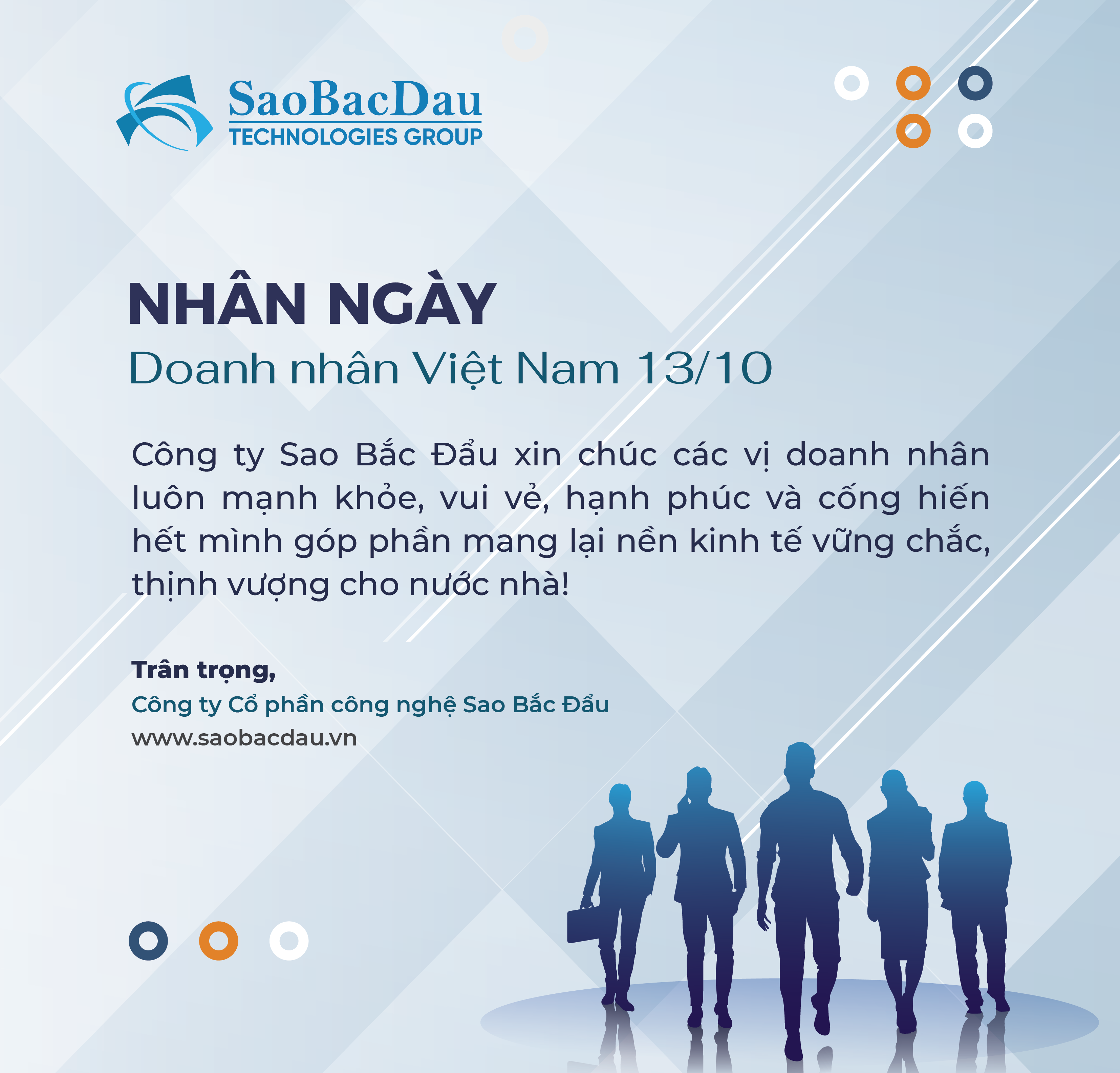 Chúc mừng ngày Doanh nhân Việt Nam 13/10