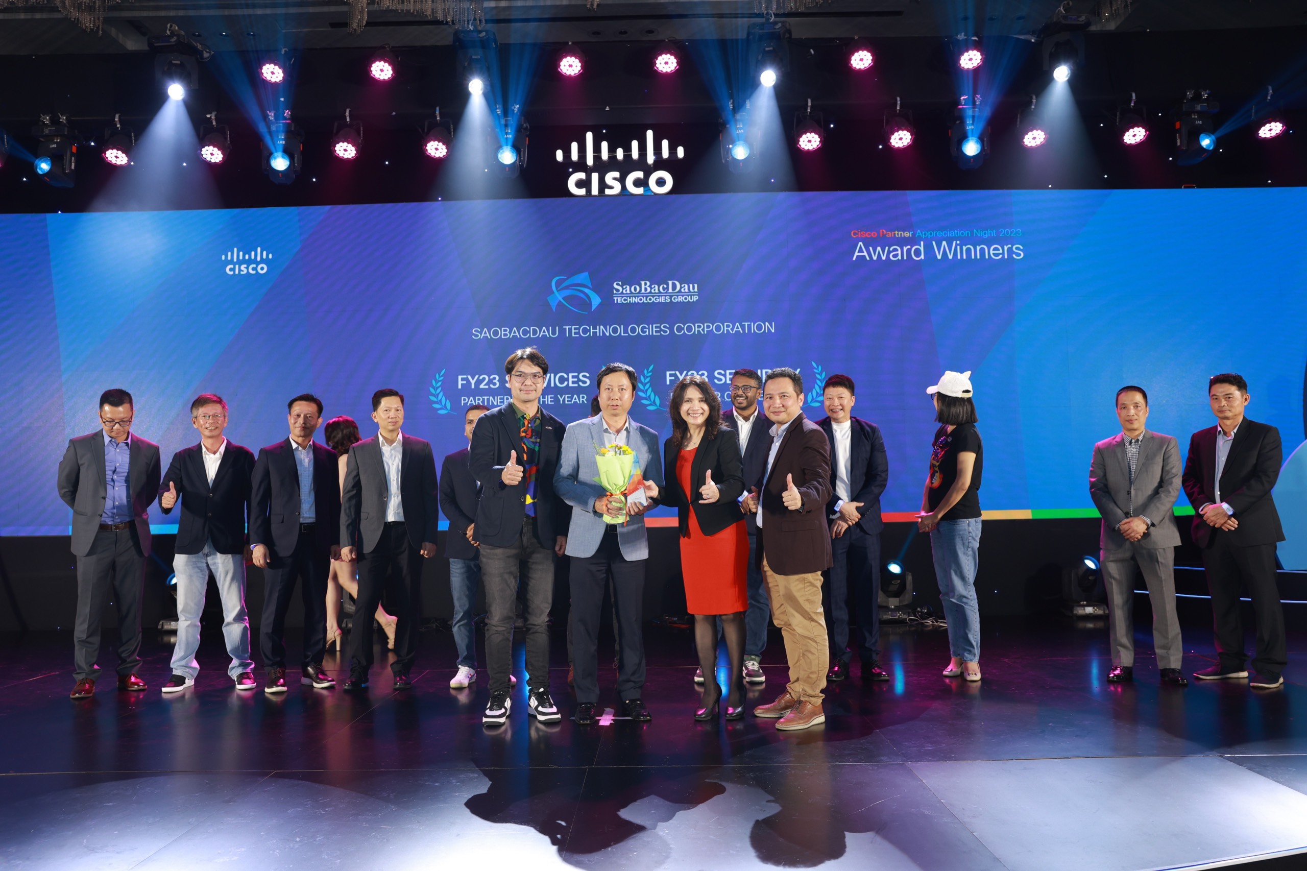Cisco vinh danh Sao Bắc Đẩu là đối tác số 1 về cung cấp dịch vụ và giải pháp bảo mật tại sự kiện Cisco Partner Appreciation Night 2023