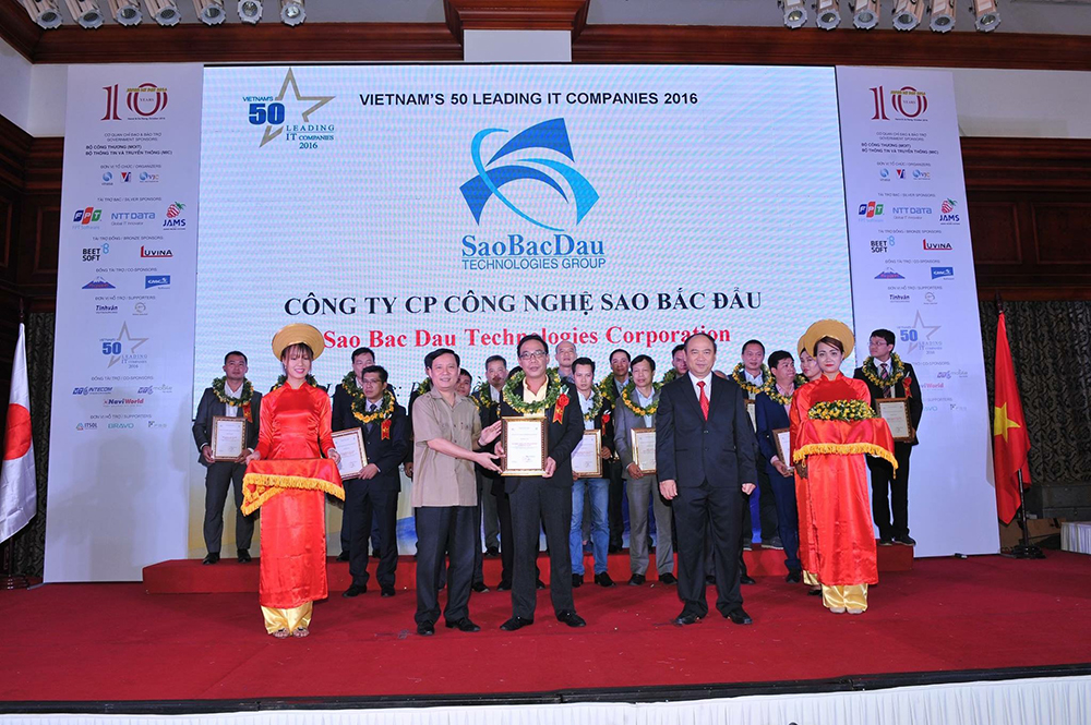 SBD đạt chứng nhận là 50 doanh nghiệp CNTT hàng đầu Việt Nam 2016